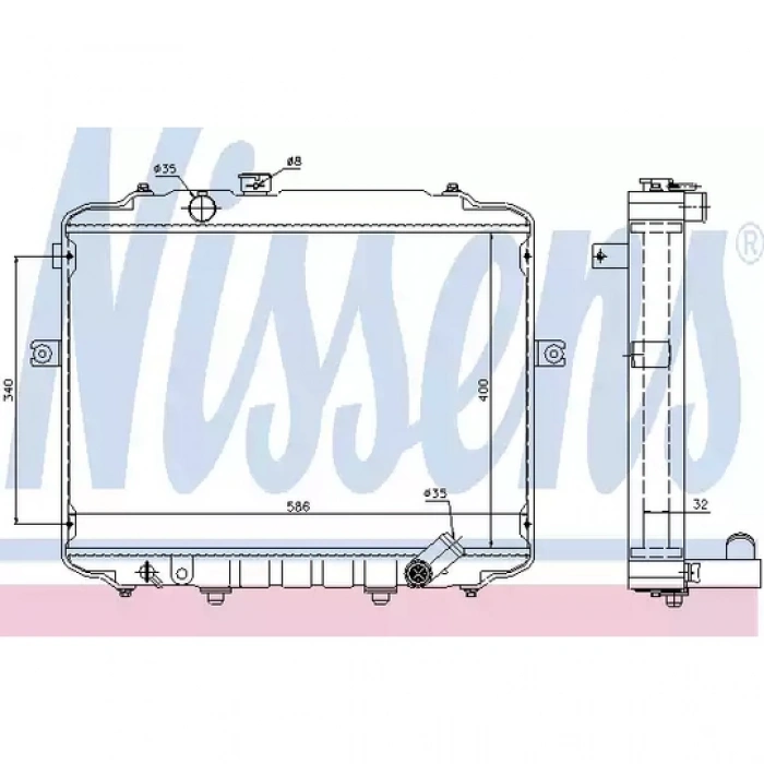Kore H100 Kmy Dizel 1997-2004 Su Radyatörü  (Oem No:253004B000)