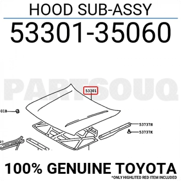 Motor Kaputu Hilux  1998-2001 Ln-145 (Oem No:5330135060)