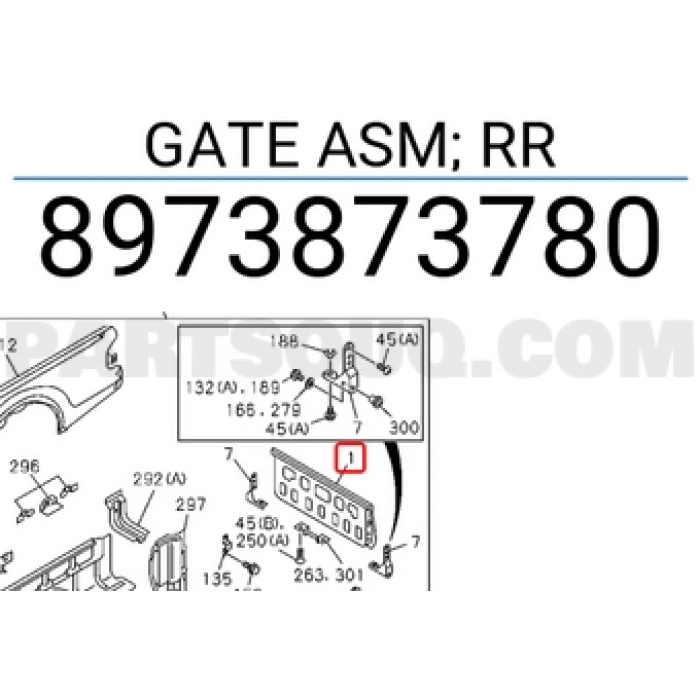 Bagaj Kapağı D-Max 2007-2012 Ortadan Açmalı (Oem No:8973873780)