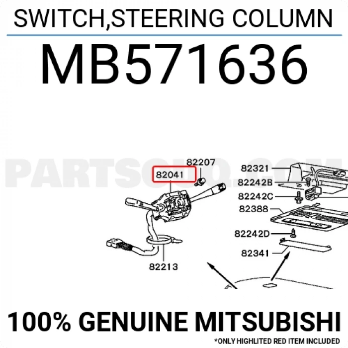 Kol Far-Sinyal Kumanda L300 98= / L200 (Oem No:Mb571636)