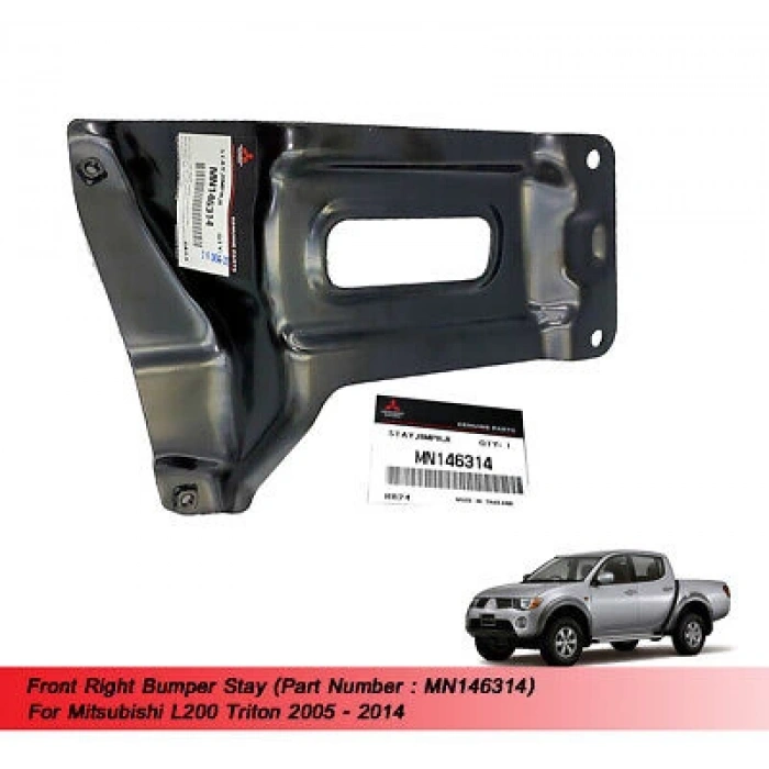 Tampon Bağlantı Braketi L200 Ön 2006-2014 Yan Sağ (Oem No:Mn146314)