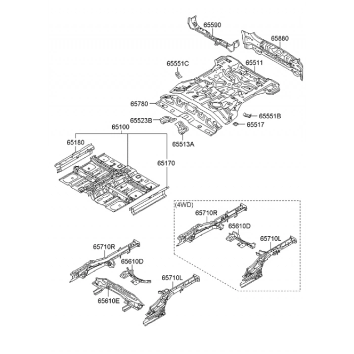 Motor Kaputu D22 1998-01 (Oem No:651002S400)