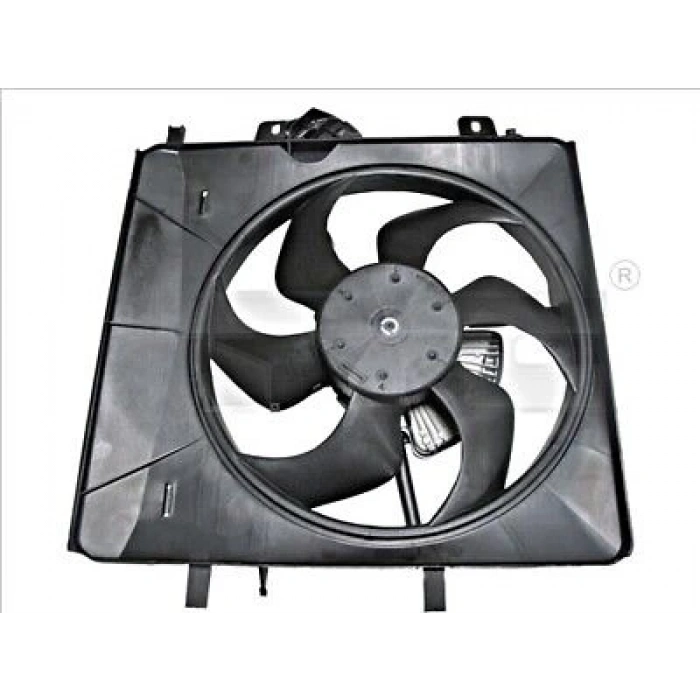 Citroen  C3  2003-2009  Radyatör Fan Davlumbazı Komple (6 Kanat) (Motorlu) (Oris) (Oem No:1253C6)