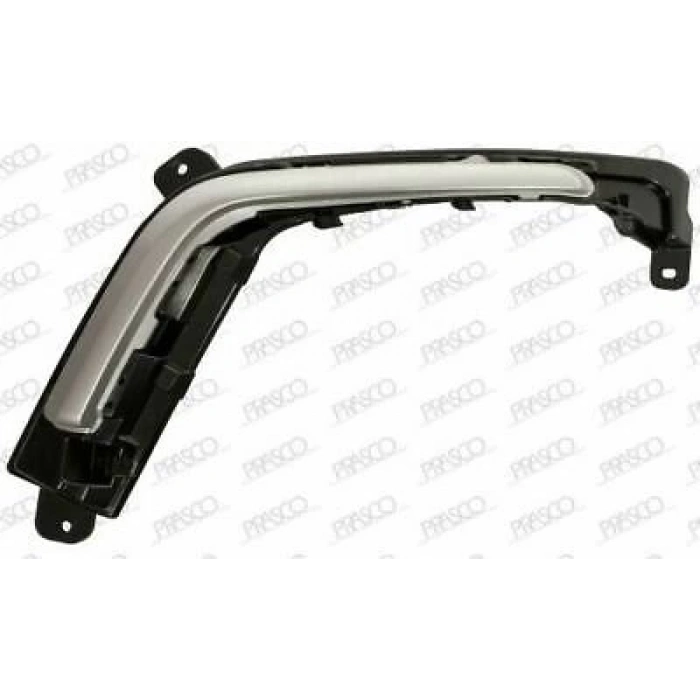 Peugeot  308  2011-2013  Sis Lamba Çerçevesi Sol Siyah/Çıtası Gümüş Gri (Lm) (Oem No:1607809580)