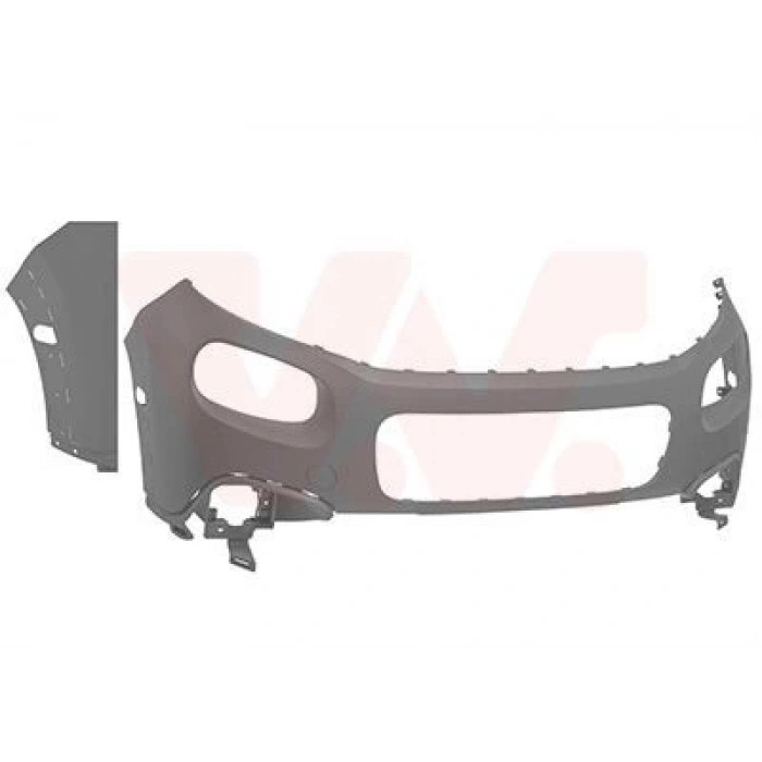 Citroen  C3  2016-2020  Ön Tampon Astarlı Gri/Dodik Delikli (Tyg) (Oem No:1618082680)