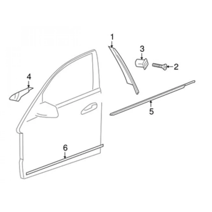 Mercedes E Class- E Class- 2013-2016  Ön Kapı Bandı Nikelajlı Sağ (Tw) (Oem No:2126904682)