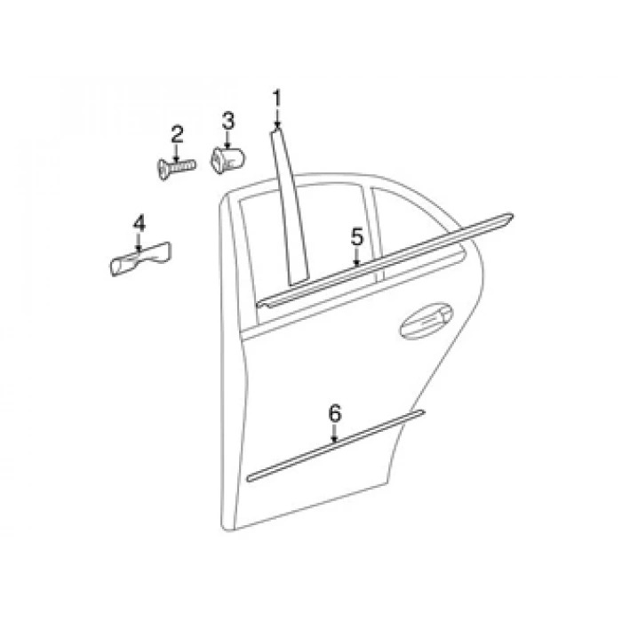 Mercedes E Class- E Class- 2013-2016  Arka Kapı Bandı Nikelajlı Sol (Tw) (Oem No:2126904782)