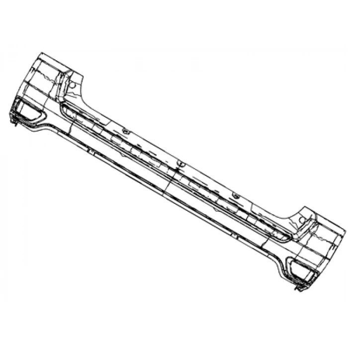 Jeep Compass- 2011-2015  Arka Tampon Astarlı Siyah (Tyg) (Oem No:68109898Ab)