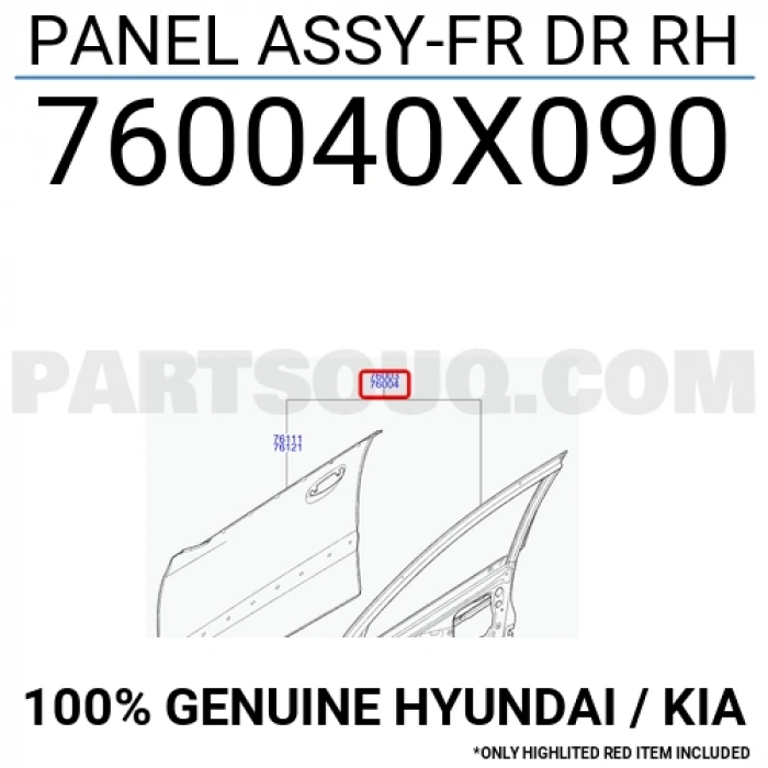 Hyundai  İ10    2008 2012  Ön Kapı Komple Sağ (Bfn) (Oem No:760040X090)