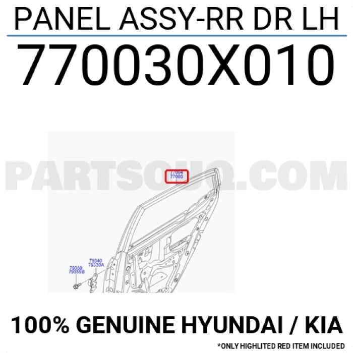 Hyundai  İ10    2008 2012  Arka Kapı Komple Sol (Bfn) (Oem No:770030X010)