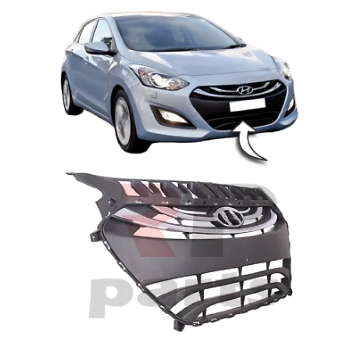 Hyundai  İ30   2012-2014  Ön Panjur Siyah Nikelaj Kaplamalı (Oem No:86350A6010)