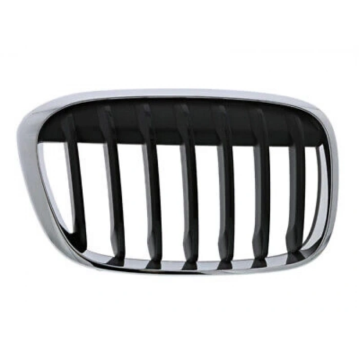 Bmw  X1   X1  2015-2018  Ön Panjur Sağ Siyah/Nikelaj Çıtalı (Tyg) (Oem No:51137354824)