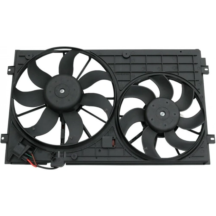 Seat Leon- 2005-2012  Radyatör Ve Klima Fan Davlumbazı Komple Çiftli (Motorlu) (Oris) (Oem No:1K0121205Ab)