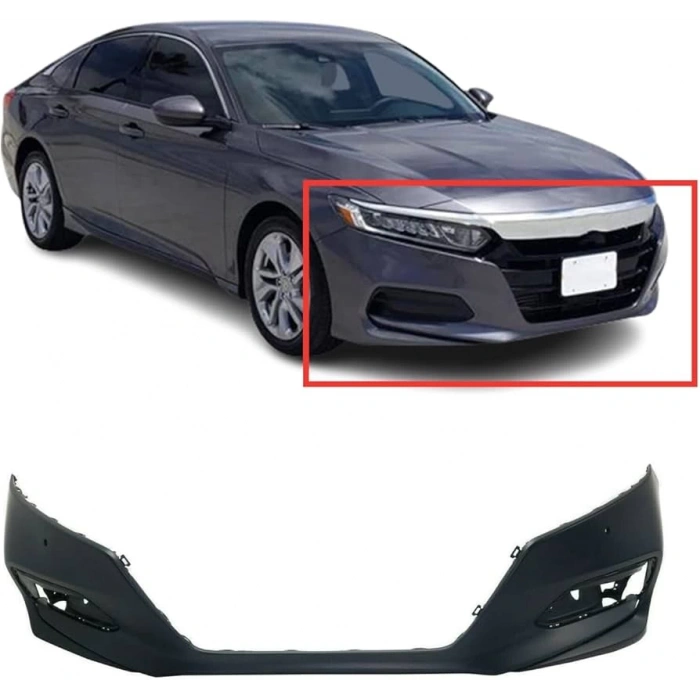 Honda Accord- 2021-2024  Ön Tampon Astarlı Siyah/Sensör Delikli (Tyg) (Oem No:04711Tvaa11Zz)