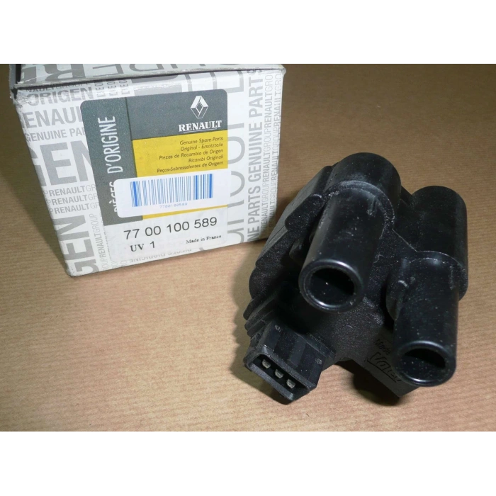 Renault Megane I/Clio/ R19   1.4-1.6 / K7M /E7J 1996- Ateşleme Bobini Sıyah Soket (Oem No:7700100589)