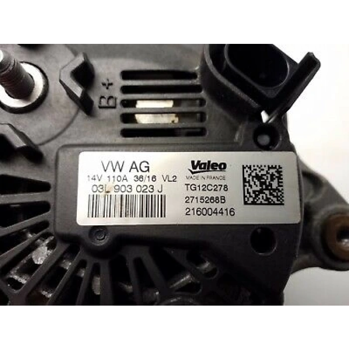 Vw Golf7- A3 Leon-Octavia Clha-Clhb-Cr Ka Crkb-Cxxa-Cxxb 1,6 Tdı 2013- Alternatör 110 Amper (Oem No:03L903023J)