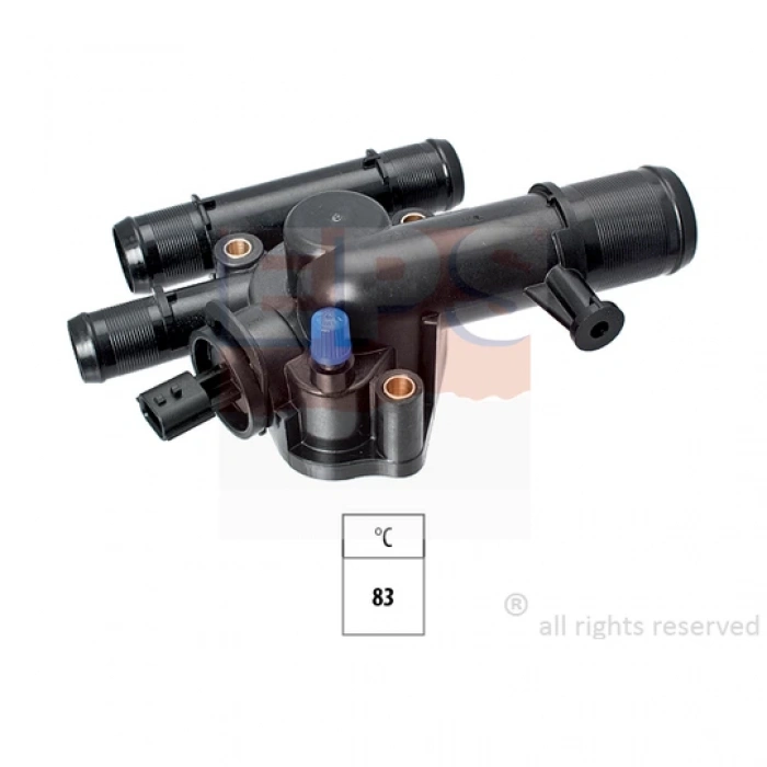 Renault Megan / Scenic 1.9 X2Q 2001- Termostat 83 °C (Oem No:8200646680)
