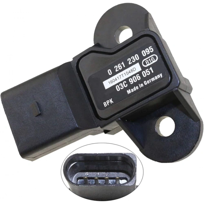 Vw Golf5-Golf6-Jetta-Polo-T5,5 Bag-Blf-Blp-Bgu-Cggb-Caaa-Caab-Caac 1,6 Fsı-1,4-2,0 Tdı 2004- Basınç Sensörü 0261230234 (Oem No:03C906051F)