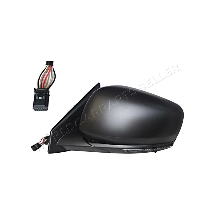 Renault Kadjar 15 - Dış Dikiz Aynası Sol Elektrikli Isıtmalı, Yanıp Söner, Astarlı Kapak, Asferık Cam - 7Pıns Sol  (Oem No:963024059R)