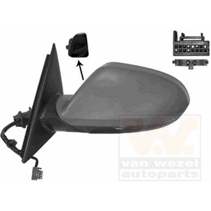 A6 Elektrikli Ayna 2013-2016 Astarlı Sinyalli Kör Noktalı Sol Oem No:4G1857409Aa01C