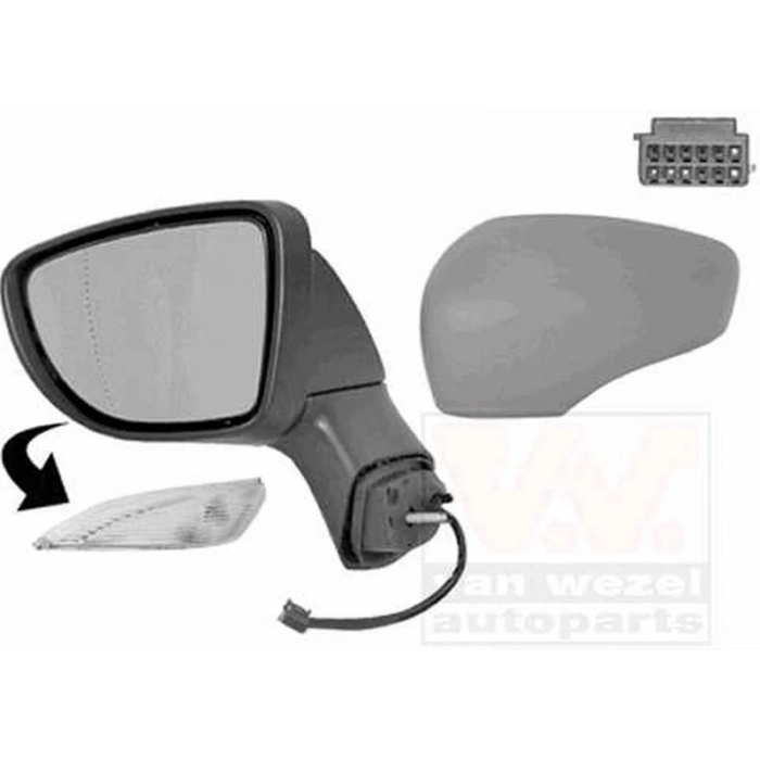 Captur Elektrikli Ayna 2013 Sonrası Astarlı Sinyalli Kör Noktalı Hb Sol Oem No:963024221R