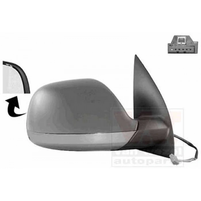 Amarok Elektrikli Ayna 2010 Sonrası Siyah+Krom Sağ Oem No:2H1857508Eb