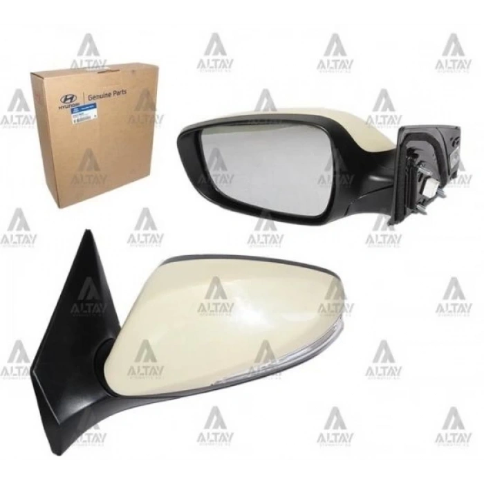 Ayna Dış Dikiz Elantra 2011-2016 Elektrikli Sinyalli Isıtmalı Sol 1 Adet Oem No: 87610-3X040