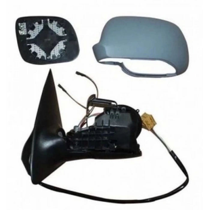 Fabia Elektrikli Ayna 2006-2007 Astarlı Kör Noktalı Büyük Tip Kare Soket Sol Oem No:6Y1857501Bq