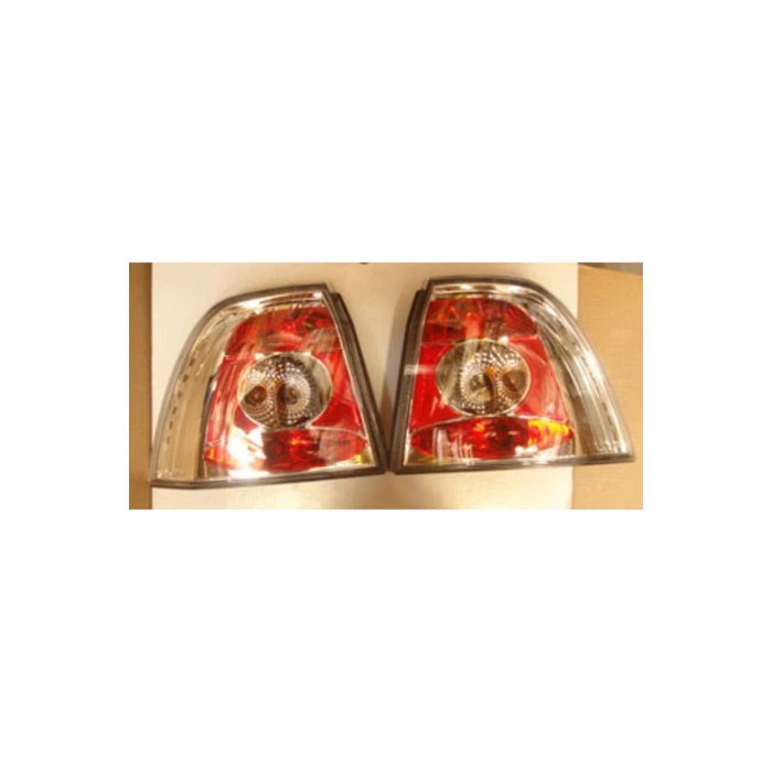 1999-2002 Opel Vectra B Modifiye Stop Lambası Sağ-Sol Set 2 Parça Nikelajlı-Kırmızı () (Adet)