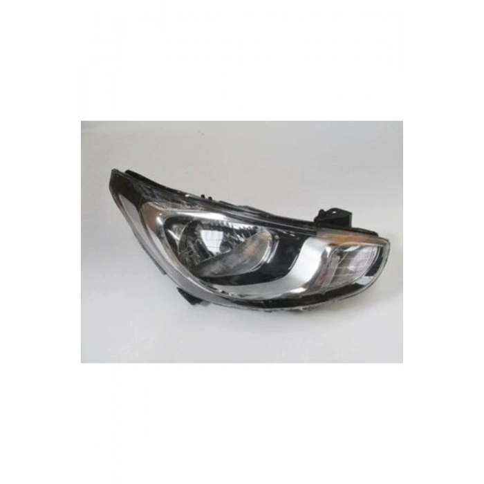 2011-2014 Hyundai Accent Blue Far Lambası Sağ Elektrikli-Motorlu-Beyaz Reflektörlü Ledsiz H4 (8Pin)