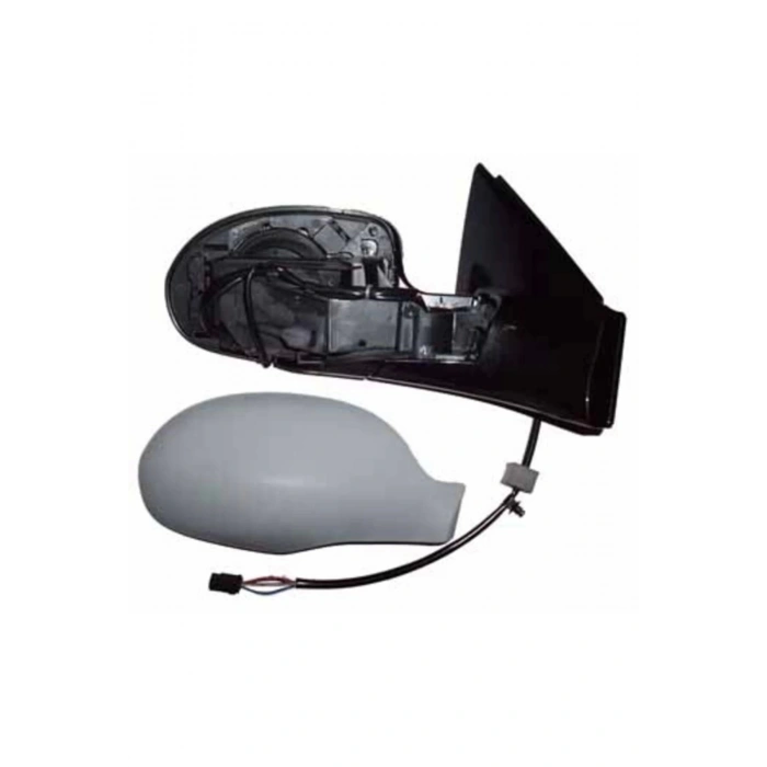 2001-2005 Citroen C5 Kapı Aynası Sağ Elektrikli-Isıtmalı-Sensörlü 6Fişli Gri Kapaklı (Tw) (Adet) (Oe