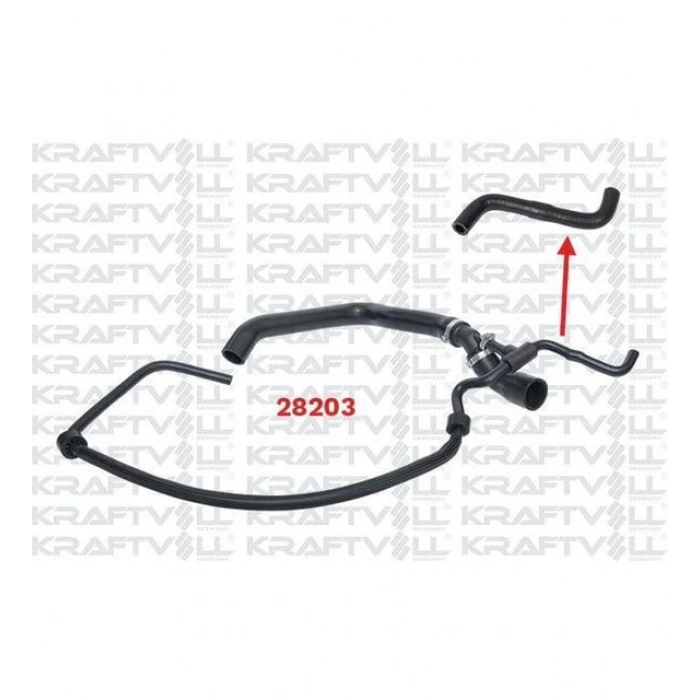 Radyatör Üst Hortumu ( Ok İle Gösterilen) Lt35 Volt 2,5 Tdı
