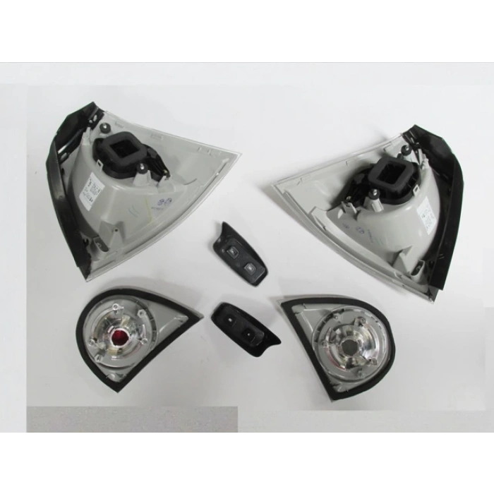 volkswagen golf- 5- 2004-2009  modıfıye stop lambası ıç/dıs set sağ/sol set 6parça nikelajlı/beyaz (tyc) Oem No (1K6945095)