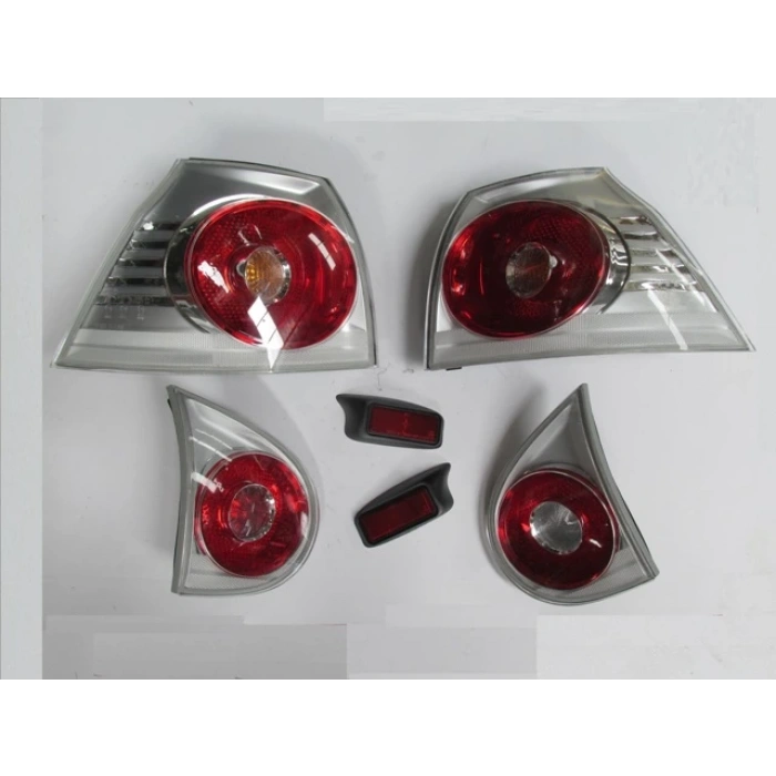 volkswagen golf- 5- 2004-2009  modıfıye stop lambası ıç/dıs set sağ/sol set 6parça kırmızı/beyaz (tyc))