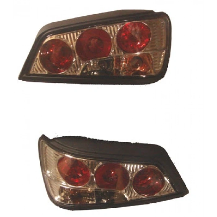 peugeot  306  hb- 1997-2000  modıfıye stop lambası sağ/solset 2parça kırmızı/nikelajlı(sıyah çerçeve))