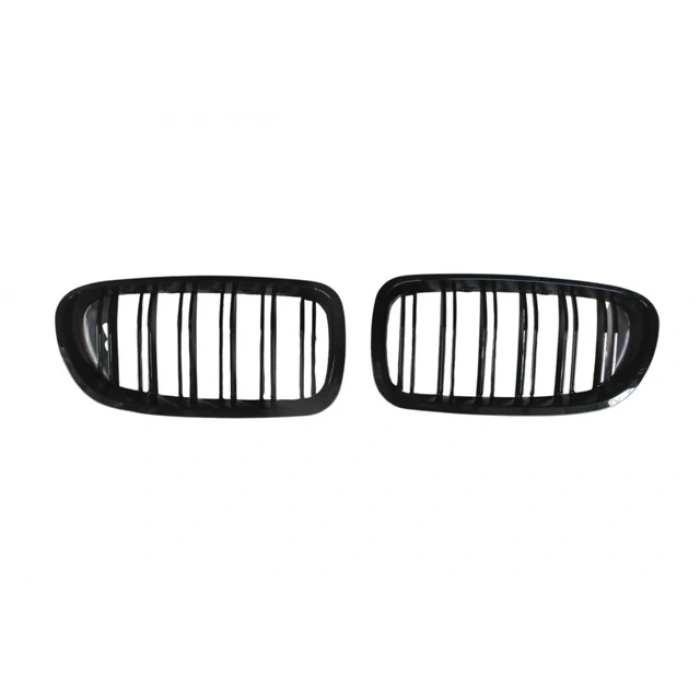 bmw 5 serı- 5 serisi- 2010-2016  ön panjur sağ/sol set (2 parça) (çıft çıtalı) (pıano sıyah) Oem No (A0103198)