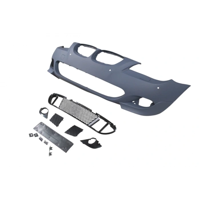 bmw 5 serı- 5 serisi- 2004-2007  ön tampon (ızgaralı//plaka plast.)sen.delıklı 18mm/f.yık.lı) (m-tech) astarl Oem No (A51117897208S2)