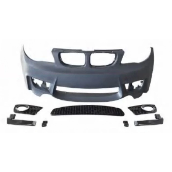 bmw 1 serı- 1 serisi- 2004-2011  ön tampon grı(sıs d.lı/f.yık.lı/sen.d.lı)sisli ızgaralı)8 parça)m1style/lcı Oem No (A51118052493M1)