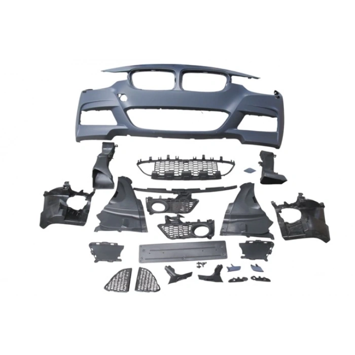bmw 3 serı- 3 serisi- 2012-2018  ön tampon komple (ızgaralı/plaka plastiklı) (f.yık.lı) (m-tech/lcı) Oem No (A51118055823S1)