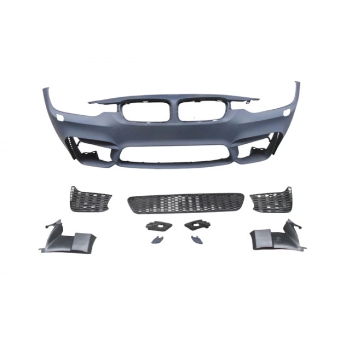 bmw 3 serı- 3 serisi- 2012-2018  ön tampon astarlı (sıs delıksız kapak/ızgaralı/f.yık.lı/çek.kapaklı)m3/style Oem No (A51118058802S1)