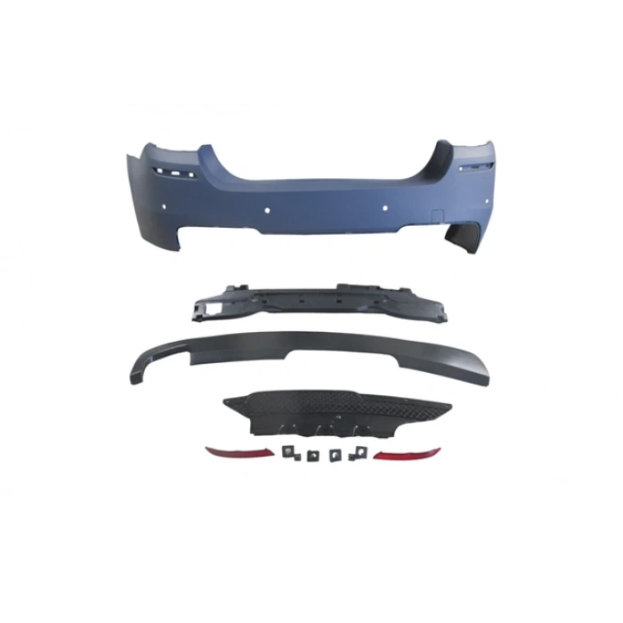bmw 5 serı- 5 serisi- 2010-2016  arka tampon astarlı(sen.yuvalı/reflektörlü/karlıklı)(tek egz.d.lı)m-tech-lcı Oem No (A51128048594S1)