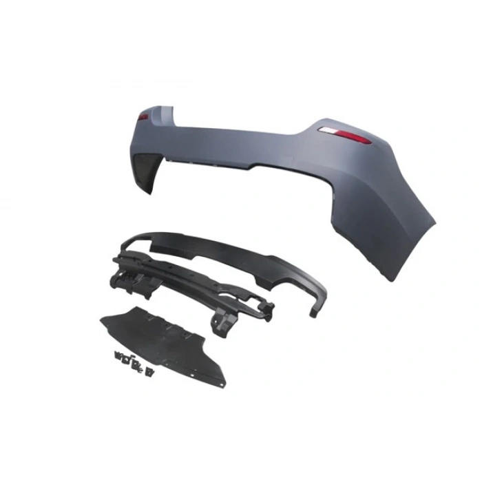 bmw 5 serı- 5 serisi- 2010-2016  arka tampon astarlı (sen.yuvalı/reflektörlü/karlıklı/sok emici) m550ı/lcı Oem No (A51128048594S5)