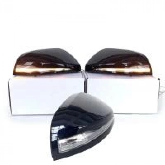 Mercedes Vito 2013 Sonrası Ayna Kapağı Sinyalli Parlak Siyah Sol)