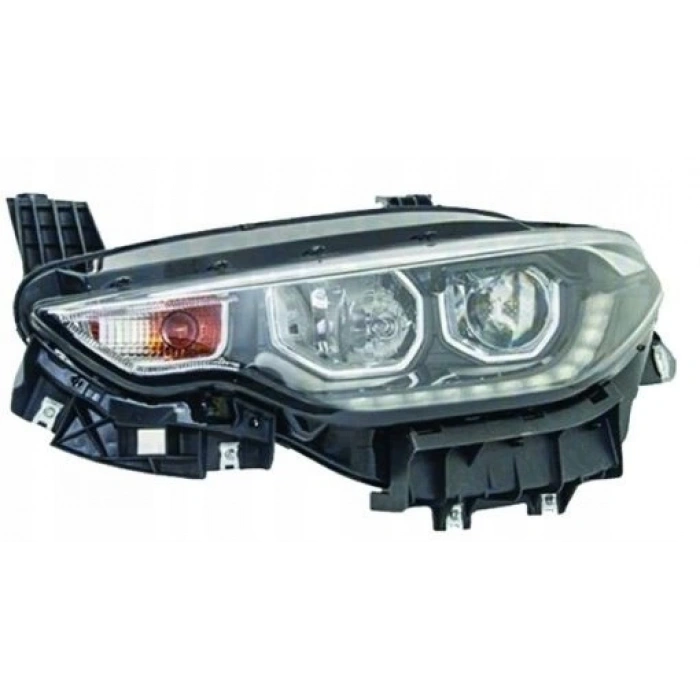 Fiat Egea 2015-2020 Motorlu Far Sol Led+Park+Ballast Beyaz Çıtalı   Oem No (52214459)