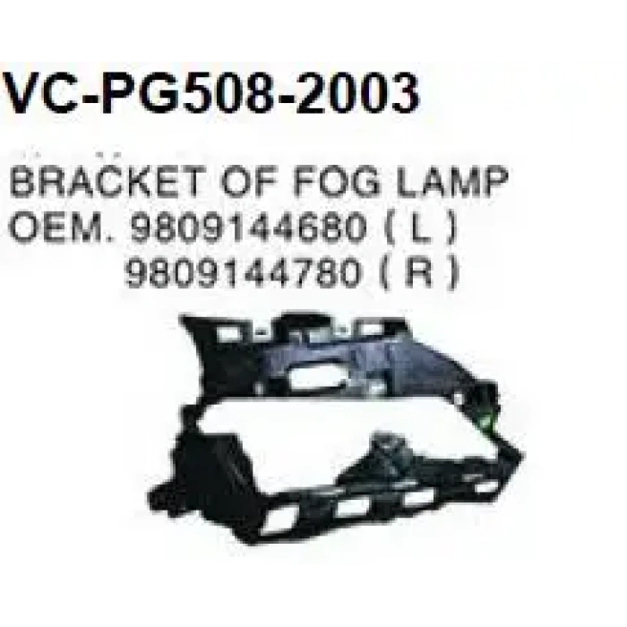 peugeot  508  2014-2017  sis lambası bağlantı braketi sol (tw) Oem No (9809144680)