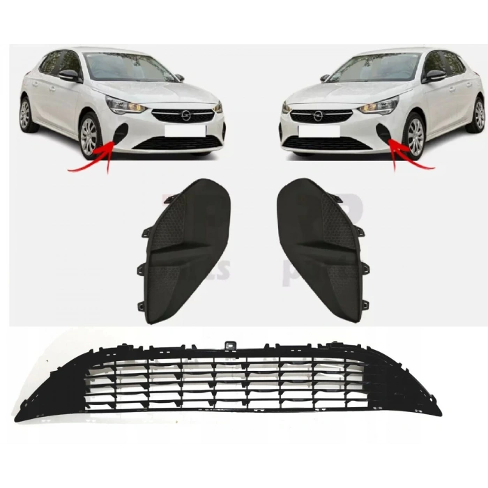 opel corsa- f- 2020-2023  ön tampon panjuru orta kapağı (radar kapağı)(tw) Oem No (9829800080)