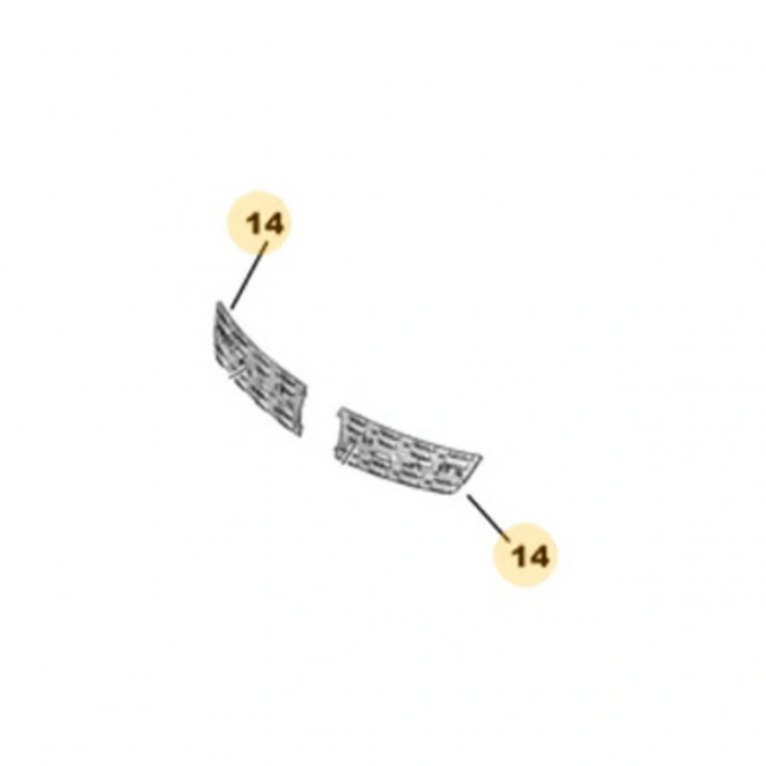 opel vıvaro- 2020-2024  ön panjur sıyah nıkelaj çıtalı (tw) Oem No (9833128477)