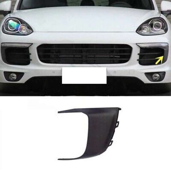 porsche cayenne- 2011-2014  ön tampon panjuru orta sıyah (tw) Oem No (95850568301)