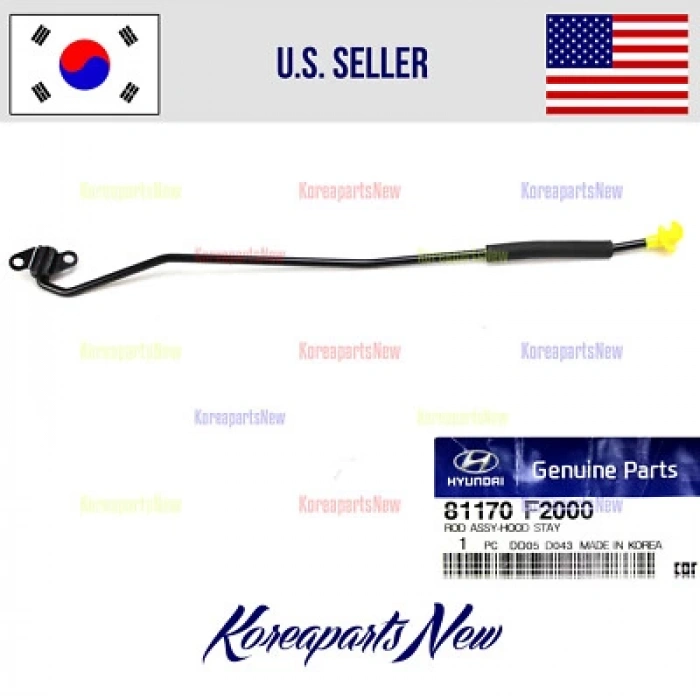 Hyundai Getz 2003-2011 Kaput Servis Çubuğu Oem No (811701C000)