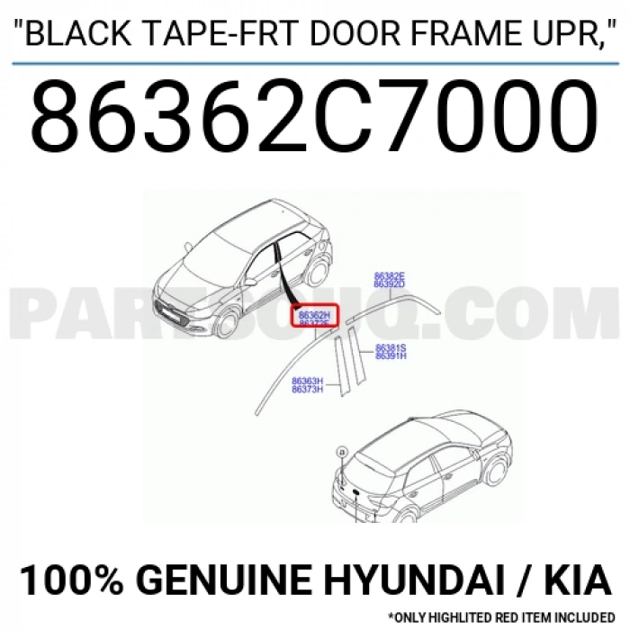 Kia Picanto 2017 sonrası panel üst bakaliti Oem No (86360G6000)